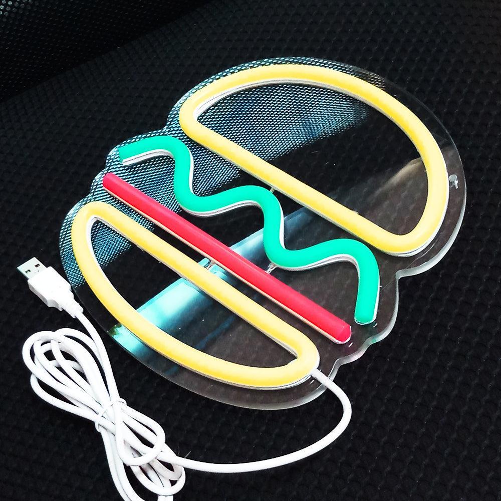 Hamburger Neon Light - QMartCo