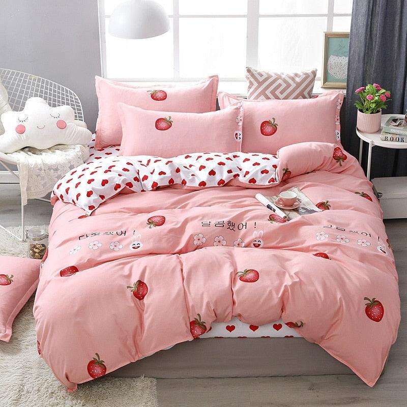 Korean Strawberry Bedding - QMartCo