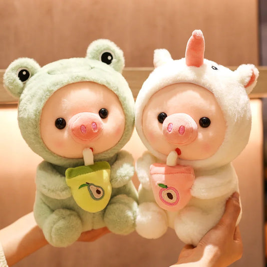 Bubble Tea Pig Plushies
