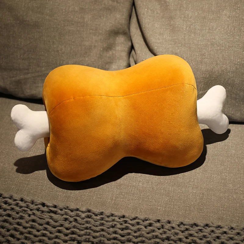 Detachable Meat Bone Plushie