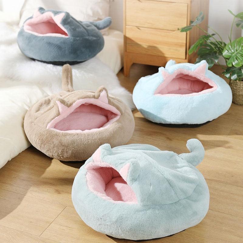 Cosy Kitty Cat Cave Bed - QMartCo