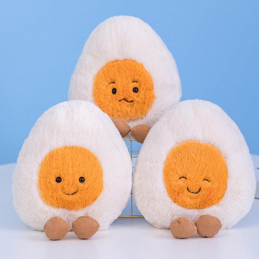Fluffy Soft Boiled Egg Plushies - QMartCo