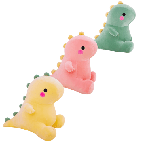 Four Colour Dinosaur Plushies - QMartCo