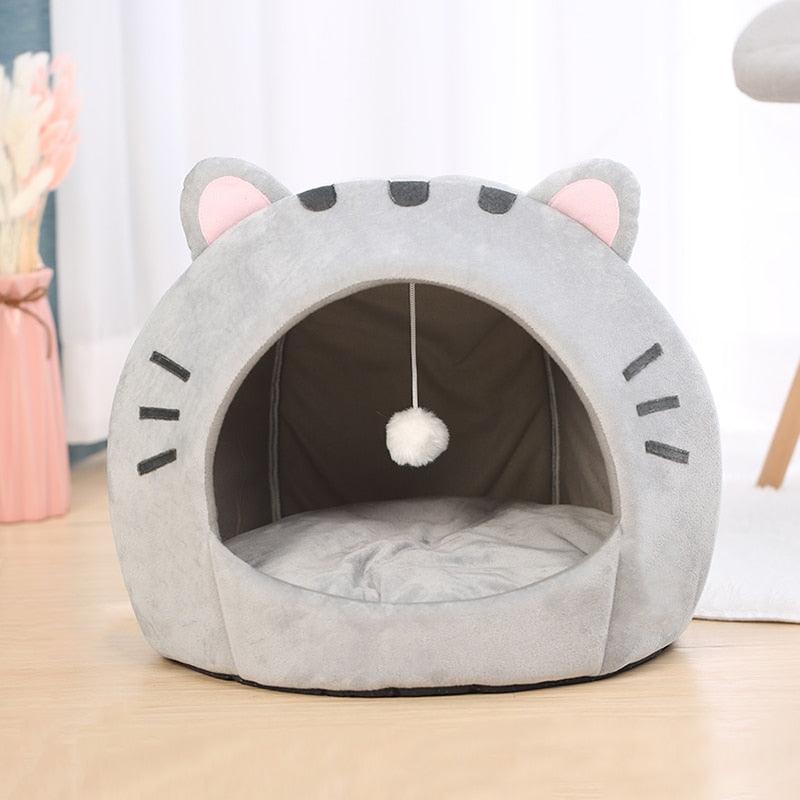 Grey Kitty Cat Cave - QMartCo