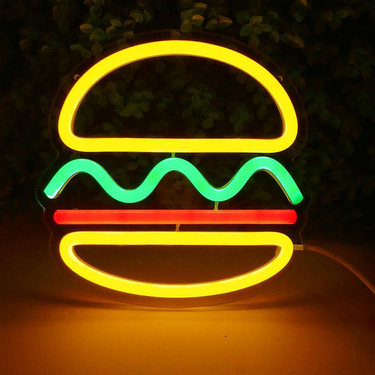 Hamburger Neon Light - QMartCo