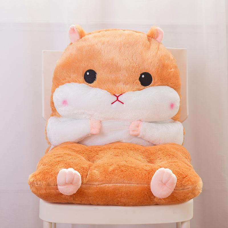 Hamster Seat Cushion Indoor Office Chair Pillow for Bedroom Study Room Dorm