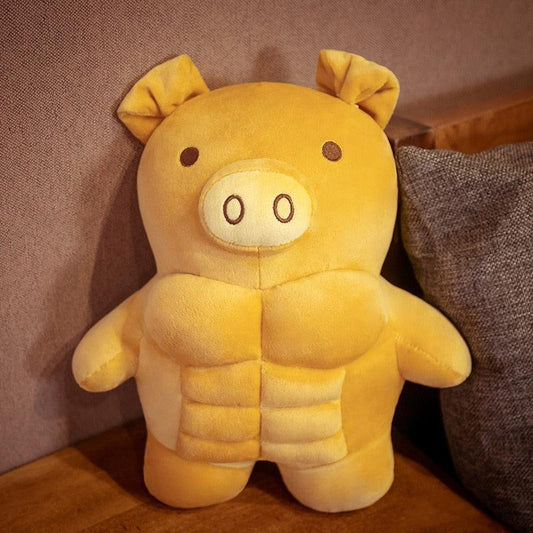 Muscle Pig Plushie - QMartCo