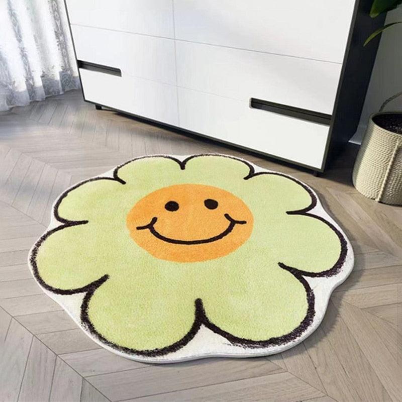 Smiley Flower Rug - QMartCo